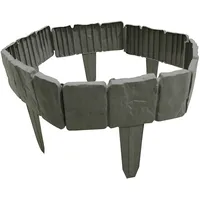 Dekorativer Gartenzaun Aus Recycelbarem Kunststoff, Schutzbarriere Für Garten, Hof, Rasen Und Terrasse.