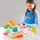 roba Knete Play-Doh Kompaktes Spielset mit FSC-Holzwerkzeugen 6 Knetdosen & Schürze
