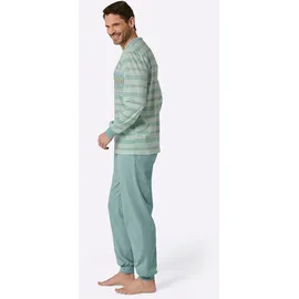 wäschepur Schlafanzug Langarm Blau 48/50