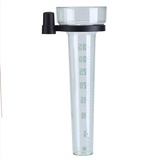 Regenmesser - Kunststoff-Regenmesserrohr, Profi-Regenmesser mit Halterung, genaue Messung für Garten, Outdoor, Hof, 35 mm Kapazität, Profi-Regenmesser mit Easy Read-Skala