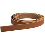 Rayher Kunstlederband flach, braun, 2 cm, 138 m