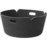 Muuto Restore Round Basket black melange