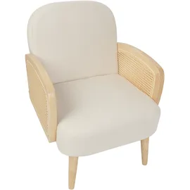 Beliani Sessel, Dvenberg Stoff Hellbraun