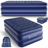 Kesser KESSER® Aufblasbare Matratze Luftbett mit eingebauter elektrischer Pumpe integrierte erhöhte aufblasbare Matratze für Übernachtungsgäste mit Aufbewahrungstasche
