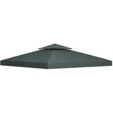 Outsunny Ersatzdach für Pavillon 3x3 m 3 x 3 m Grau