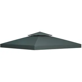 Outsunny Ersatzdach für Pavillon 3x3 m 3 x 3 m Grau