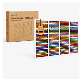 FabaHome CD-Regal 60 Kassetten 0 x 0 x 0 cm Weiß