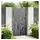 vidaXL Gartentor 105 x 75 cm Schwarz/Cortenstahl