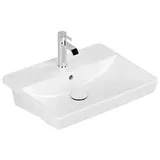 Villeroy & Boch Villeroy und Boch Avento Vorbauwaschtisch 4A0655RW 55 x 44 cm, 1 Hahnloch, mit Überlauf, stone white C-plus