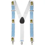 W WIDMANN MILANO Party Fashion - Hosenträger, Kostümzubehör, Accessoire, Bierfest, Volksfest, Karneval