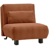 Carryhome Schlafsessel, Terracotta, Textil, 90x85x100 cm, Made in Germany, Liegefunktion, Wohnzimmer, Sessel, Schlafsessel