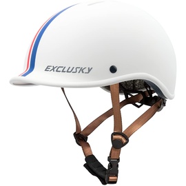 Exclusky Fahrradhelm Kinder Jungen, Fahrradhelm Mädchen Kinderhelm Skaterhelm BMX Helm Retro Helm (50-55CM)