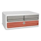 CEP Schubladenbox TERRA NOVA sand, terracotta 1090212391, DIN A4 quer mit 3 Schubladen, 1 St.