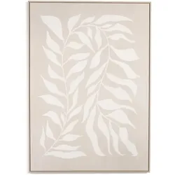 Coco Maison Leafs Bild 100x140cm - Creme/Beige