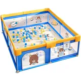 Ecosa Laufgitter 200x180cm faltbar Spielgitter Krabbelgitter