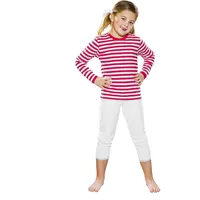 Metamorph Ringelshirt langarm rot-weiss (152)