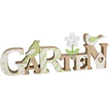 Riffelmacher & Weinberger Deko-Schriftzug Garten 26 cm Grün