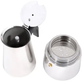 any morning Moka Pot 200 ml 4 Tassen Silber