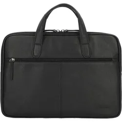 d&n Business Line Aktentasche Leder 40 cm Laptopfach schwarz