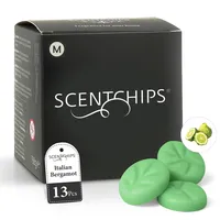 Scentchips® Wachsmelts Italienische Bergamotte – Duftwachs Duftchips – Hausparfum – Geeignet für Duftlampe & Wachsbrenner – 13 Stück