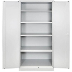 ADB Stahlschrank 40752 lichtgrau 92,0 x 60,0 x 195,0 cm, aufgebaut
