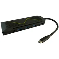 LC-POWER USB-Hub LC-HUB-C-Multi-6-RGB - Schwarz