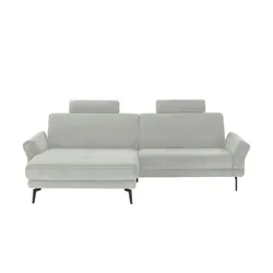 Kollektion Kraft Ecksofa  Mike ¦ silber ¦ Maße (cm): B: 251 H: 86 T: 216