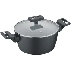 Kochtopf  b.clever , schwarz , Aluminium , Maße (cm): H: 9,8  Ø: 20