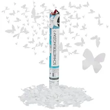 Relaxdays Party Popper Schmetterling, weiß