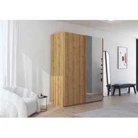 Rauch Schwebetürenschrank SCALE-WOOD 181 x 223 x 68 cm Beige/Braun