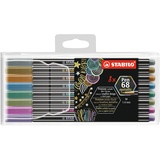 Stabilo Pen 68 metallic Farben sortiert, 8er-Set, Kunststoffetui