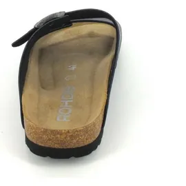ROHDE Pantolette ergonomisch Lederfußbett Zwei Riemen Schnalle Grado 5920, Größe:42 EU,