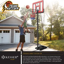 Kesser Basketballkorb Premium Rot 230 - 305 cm