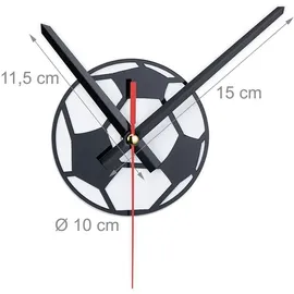Relaxdays 3D Wanduhr 100,0 cm 50-100 schwarz/weiß