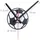 Relaxdays 3D Wanduhr 100,0 cm 50-100 schwarz/weiß