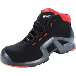 Uvex Schnürstiefel schwarz/rot uvex 1 x-tended support, S3, EU-Schuhgröße: 39