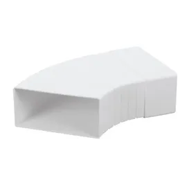 airRoxy Flachkanalbogen 15-45° kürzbar Bogen 110x55mm Lüftungskanal 7730