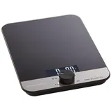 KitchenAid digitale Küchenwaage, Glas, für nasse und trockene Zutaten, wiegt zwischen 5000g 5000ml Schwarz Einheitsgröße