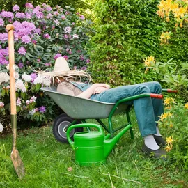Relaxdays Schubkarrenrad 2er Set, 2.50-4, luftbereift, 2 PR, Ersatzrad bis 100 kg, Luftreifen Stahlfelge, schwarz/silber