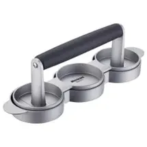 Westmark Burgerpresse Ø 6,5 cm Aluminium/Kunststoff schwarz/silber