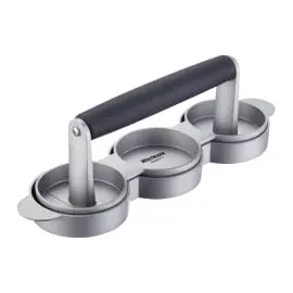 Westmark Burgerpresse Ø 6,5 cm Aluminium/Kunststoff schwarz/silber