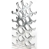 Kobolo Weinregal 25 x 14 x 55 cm Silber