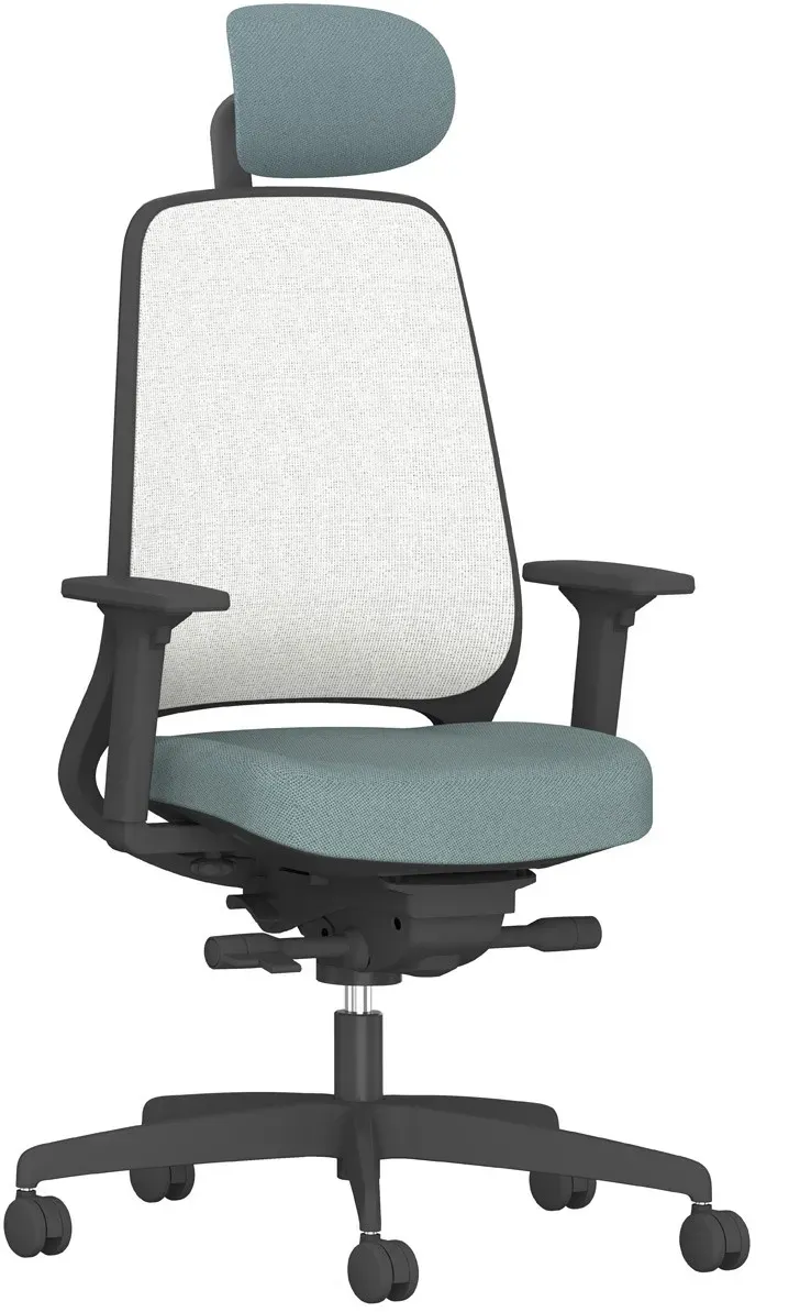 ROVO R22 6050 EB ergonomischer Bürostuhl Kopfstütze