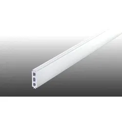 PVC Randdistanzleisten, 25 mm - 5000 mm Randleisten für 25 mm Stegplatten - graue PVC Distanzleiste für Universalsystem