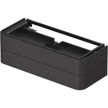 Duravit Happy D.2 Plus Konsolenwaschtischunterbau wandhängend, 1300x550 mm, 2 Schubkästen, für Aufsatzbecken, Graphit Supermatt