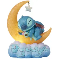 Enesco Disney Traditions Stitch and Scrump On Light up Moon Figurine