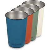Klean Kanteen Pint Cup 4er Pack Becher (Größe 473ml, Thermobecher - Partake - One Size
