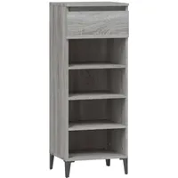 VidaXL Schuhregal Grau Sonoma 40x36x105 cm Holzwerkstoff