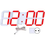 3d-led-wanduhr Mit Timerfunktion Und Dimmfunktion – 100–240 V Netzteil – Eu-stecker