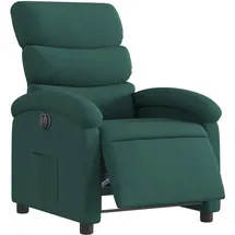 vidaXL Relaxsessel Elektrisch 92 x 99,5 x 0 cm Dunkelgrün mit Rollen